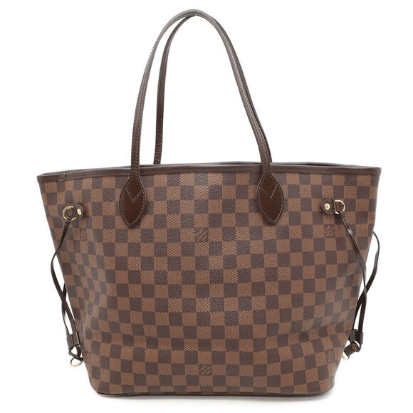 LOUIS VUITTON Brown Damier Neverfull MM Tote Bag - Picture 1 of 16